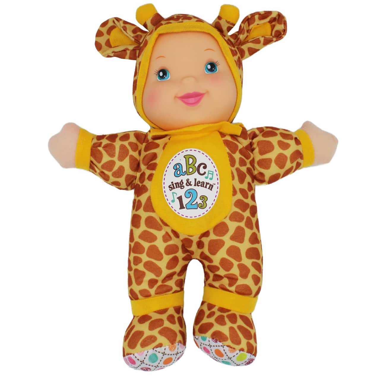 Goldberger Baby's First® Sing & Learn™ 11" Baby Doll with Giraffe Print Outfit
